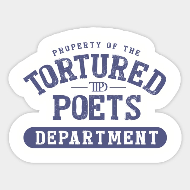 The Tortured Poets Dept. Sticker by MindsparkCreative